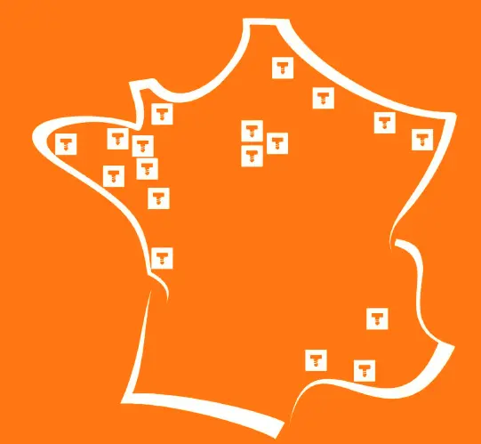 Mapa - Tournes & Vis