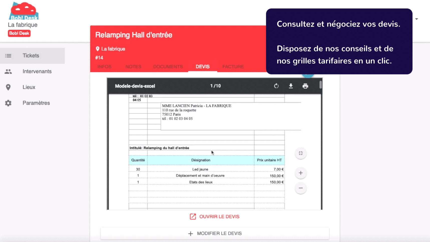 Bob! Desk - maintenance management software - SaaS CMMS 
