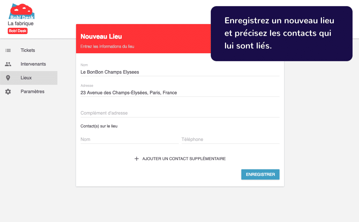 Logiciel de maintenance GMAO immobilier Bob! Desk - une question technique ? Posez vos questions à notre assistance technique 7j/7 - Besoin recrutement sur mesure d'artisans qualifiés pour votre intervention - copie d'écran