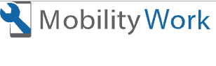 Mobility Work Logo – Filialwartung, Bob Desk und Bob Maintenance