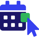 scheduling from calendar logo - technical company - bob desk