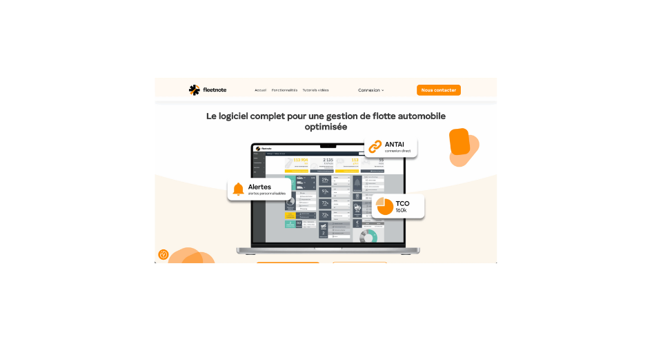 Screenshot CMMS-Software Fleetnote, Fuhrparkverwaltung