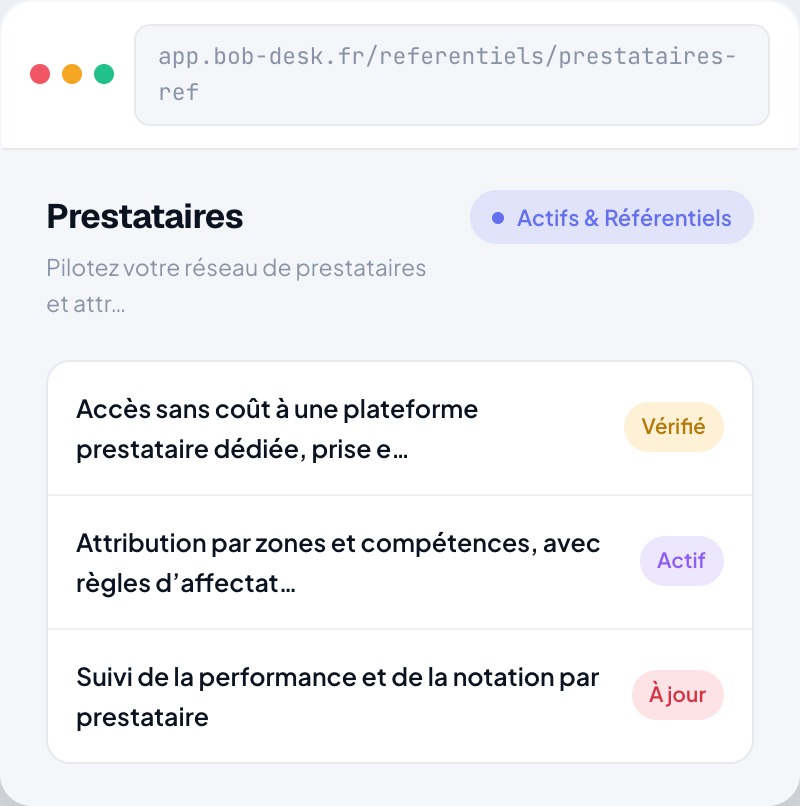Prestataires