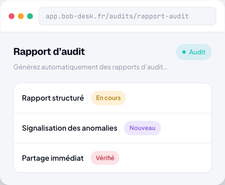 Rapport d'audit