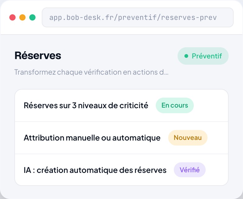 Réserves
