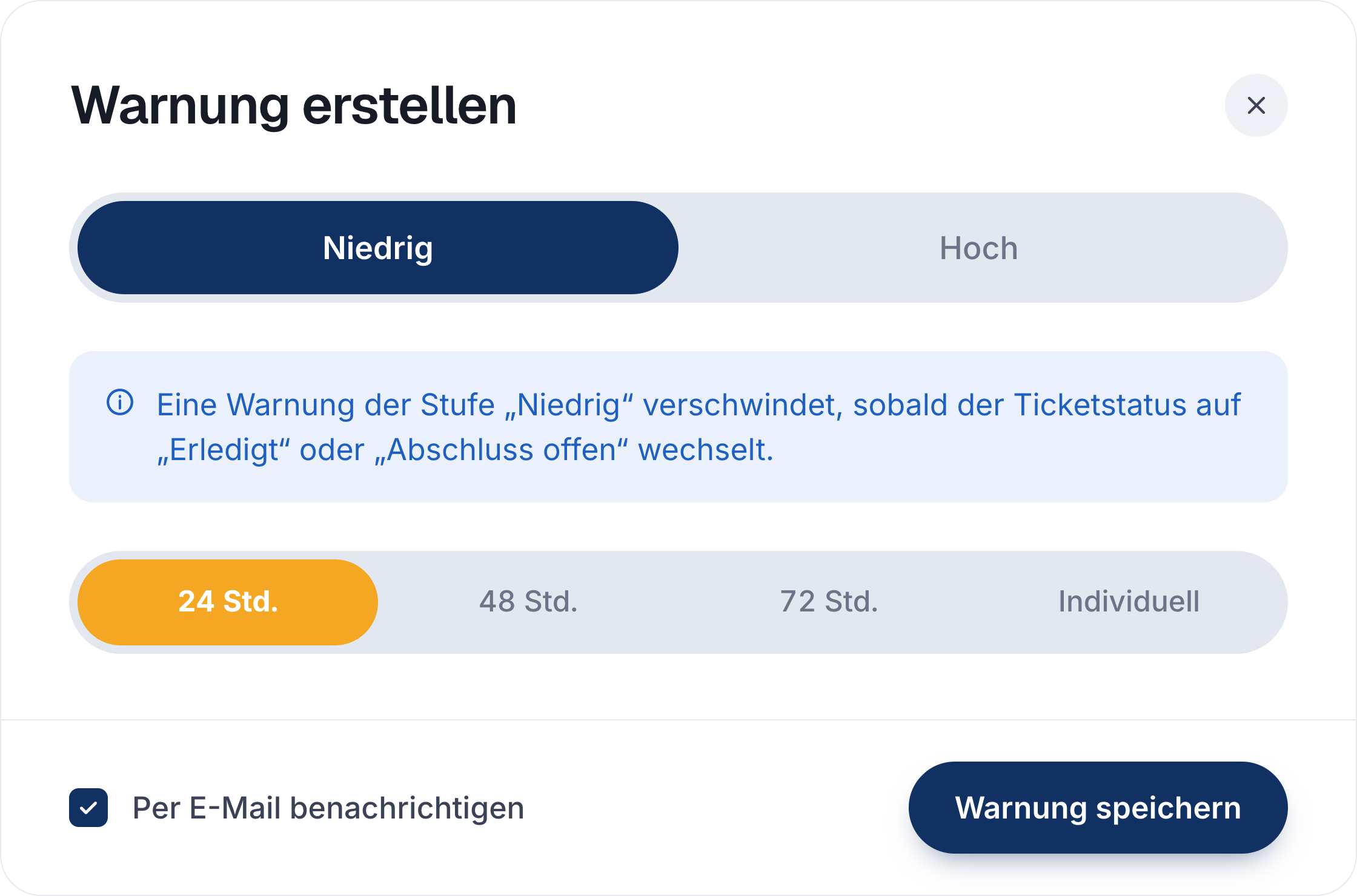 Warnungen & SLA