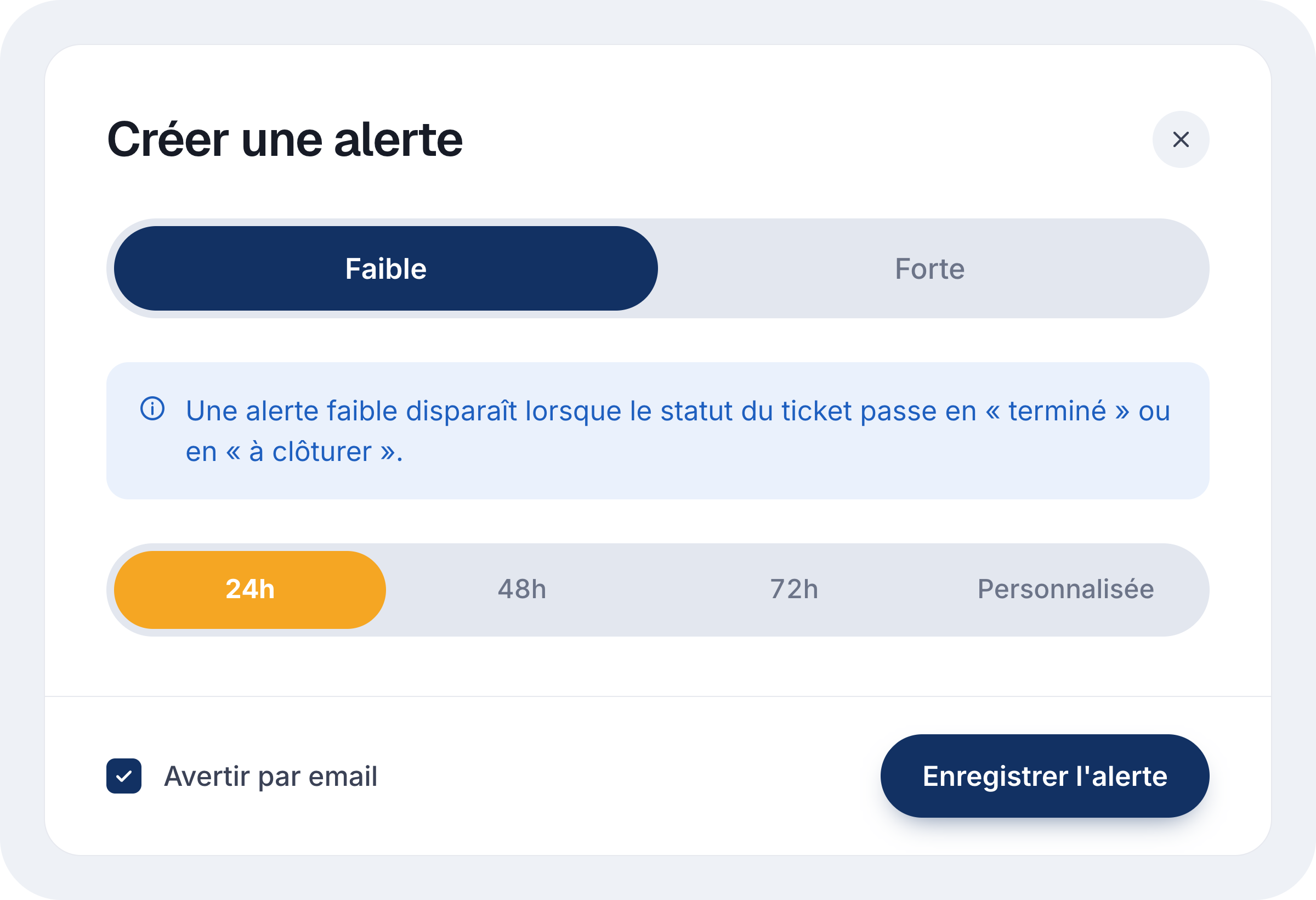 Alertes & SLA