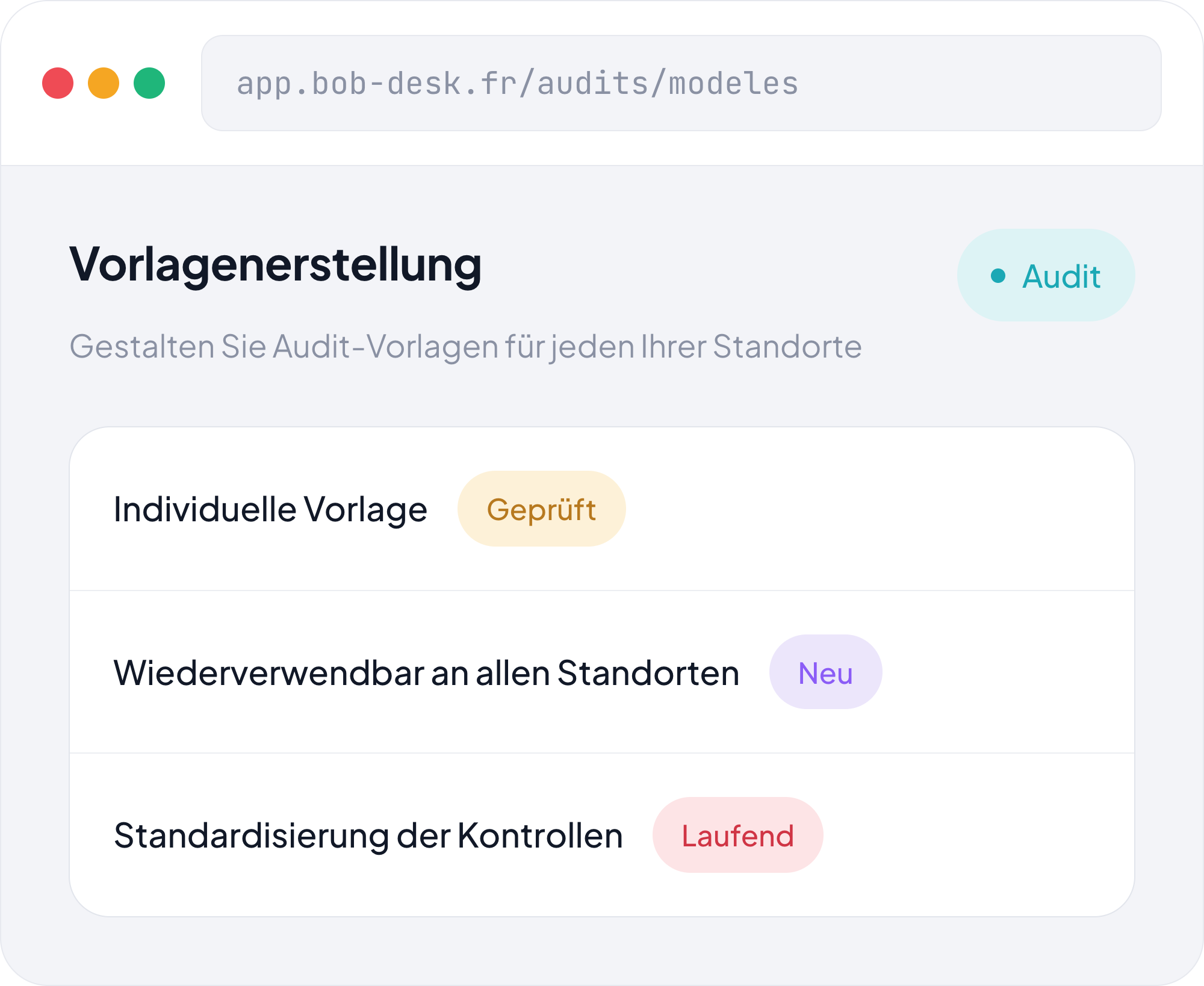 Vorlagenerstellung