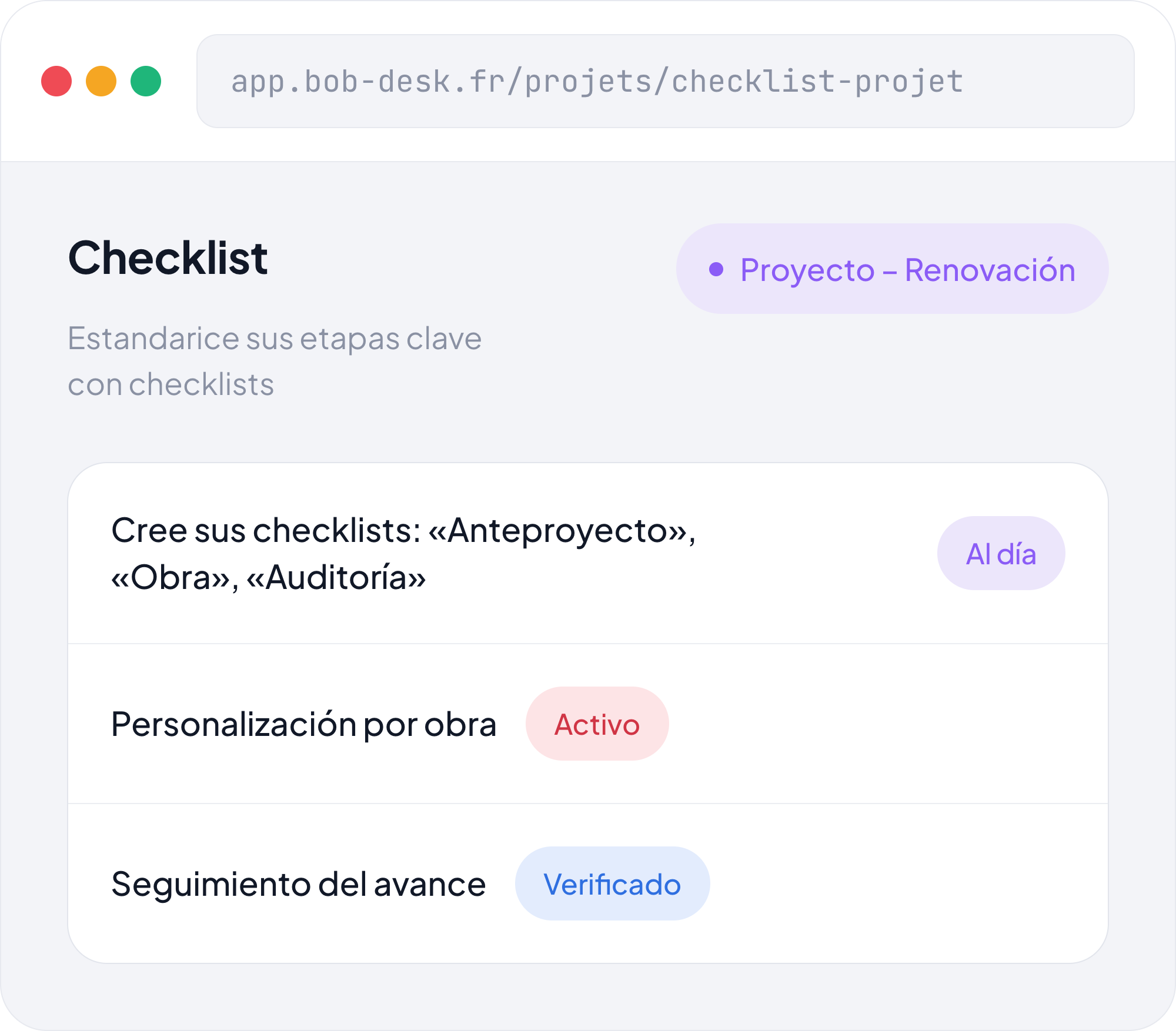 Checklist