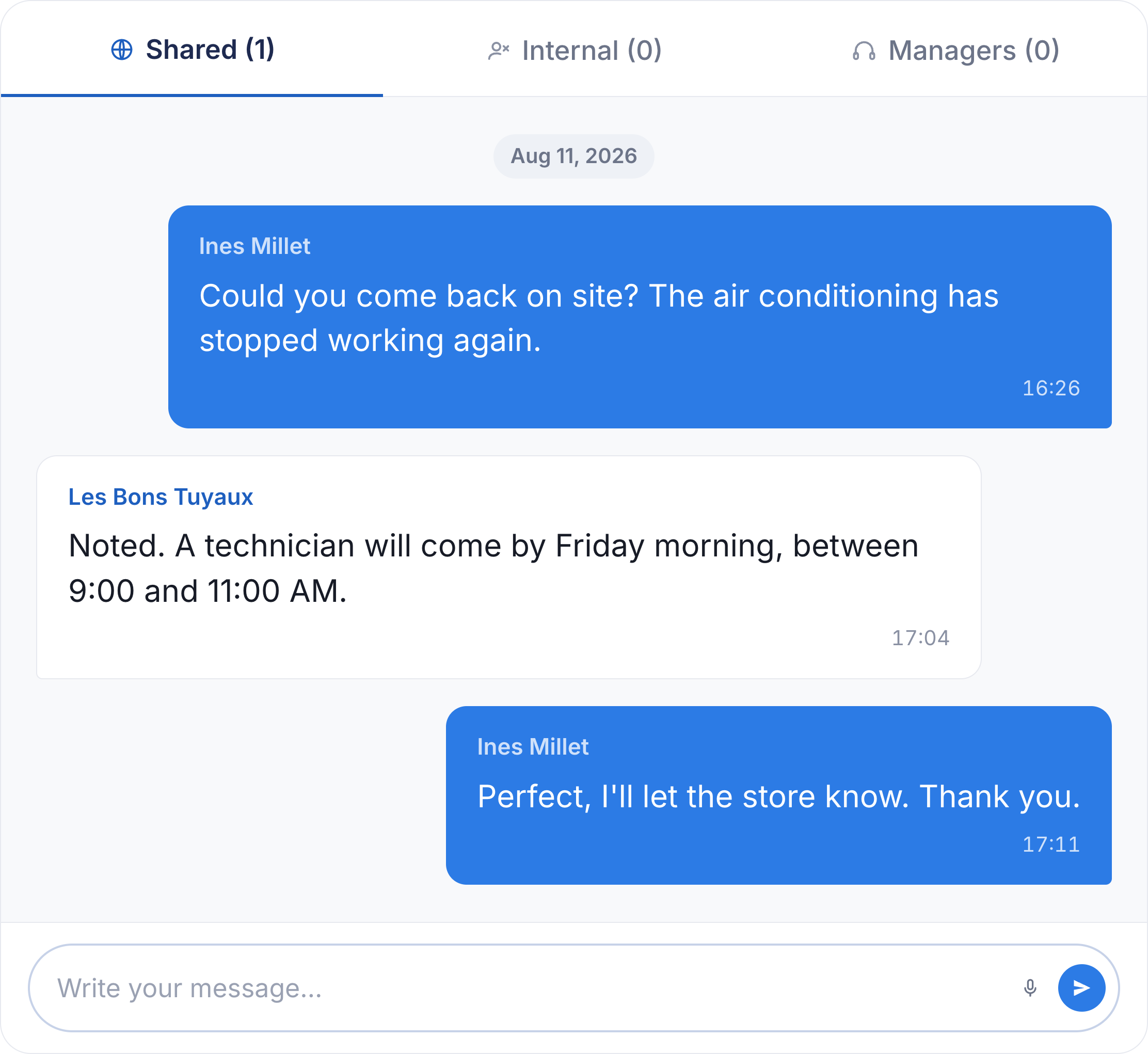 Integrated messaging