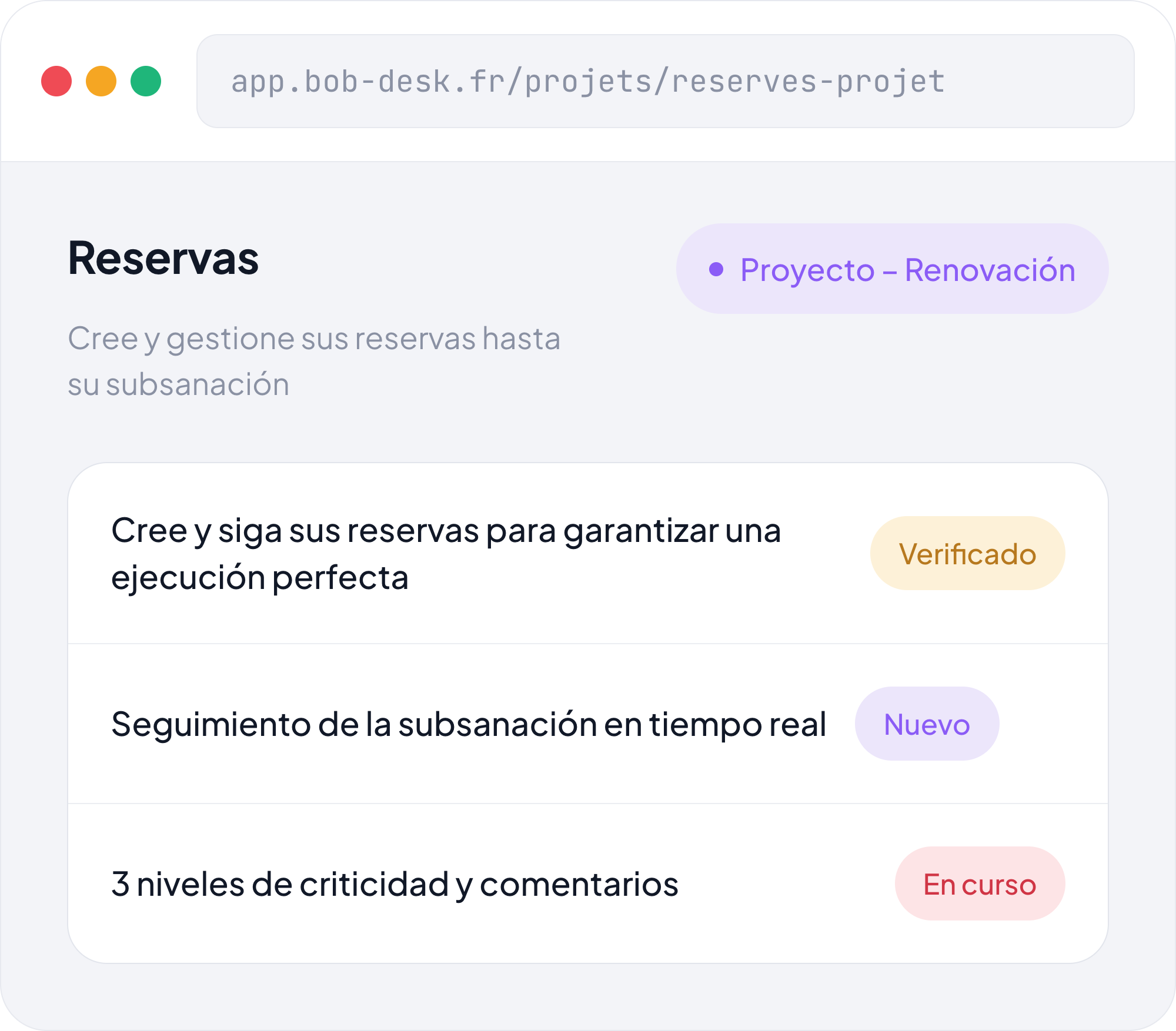Reservas