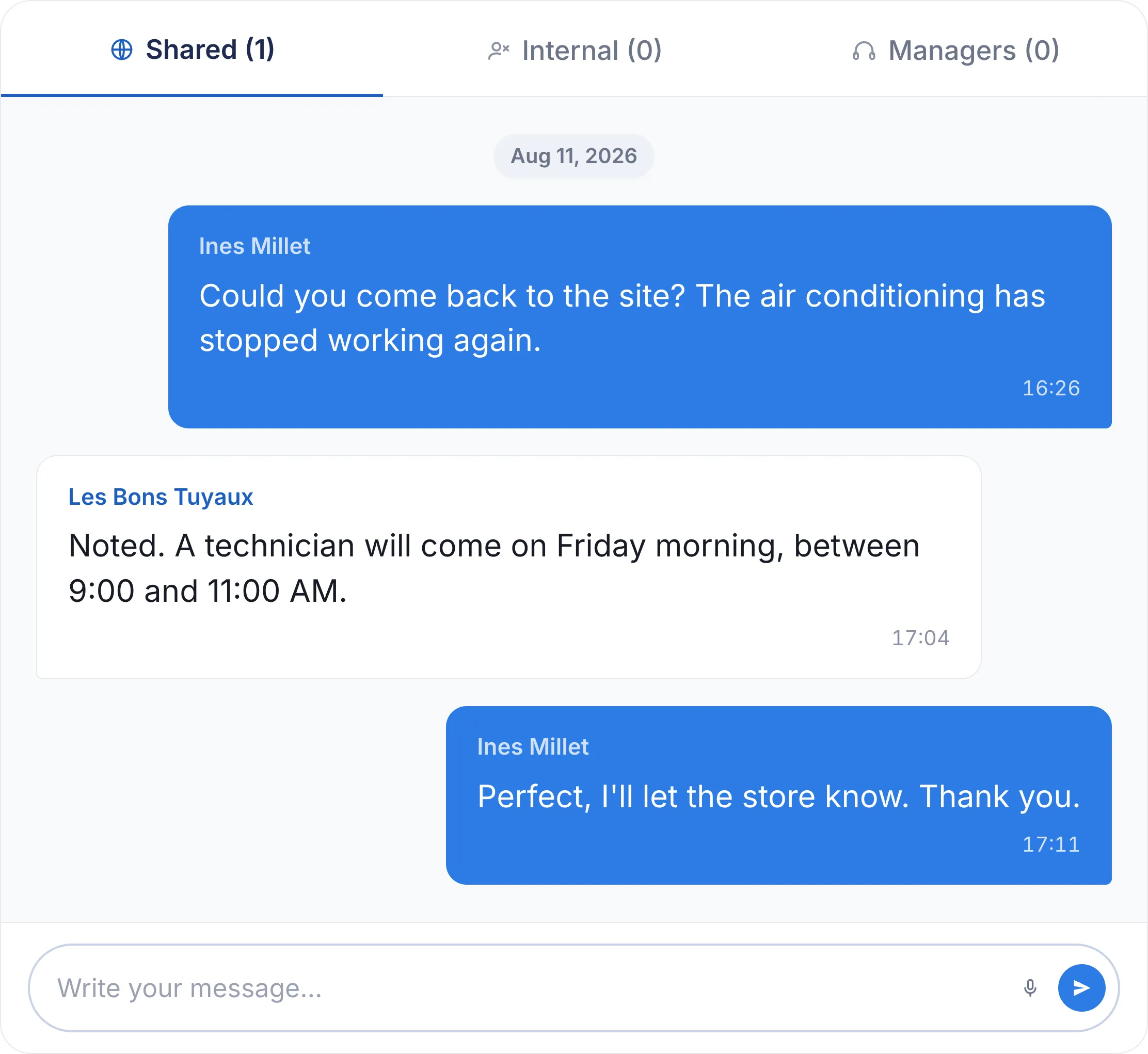 Integrated messaging